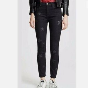 CURRENT/ELLIOTT High Waist Stiletto Vineland Star Black Skinny Jeans